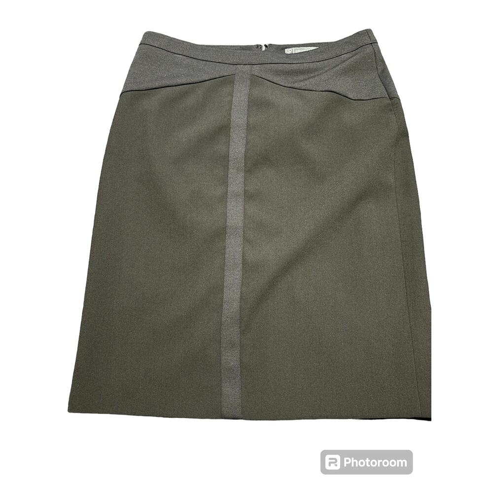 Adrianna Papell Gray Midi Skirt